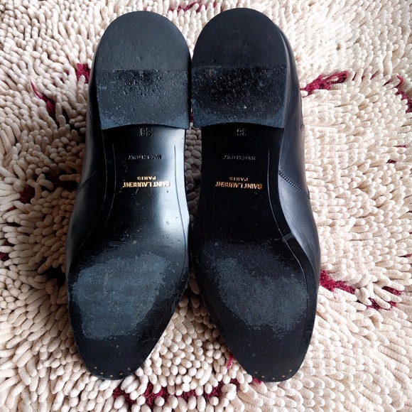 YSL Saint Laurent Wyatt Black Chelsea Boots 36 - Picture 6 of 8